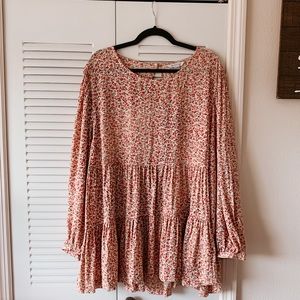American Eagle Floral Babydoll Top
